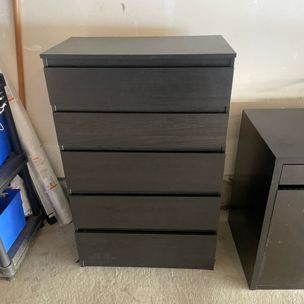 Amazon Charcoal 5-Drawer Storage Unit